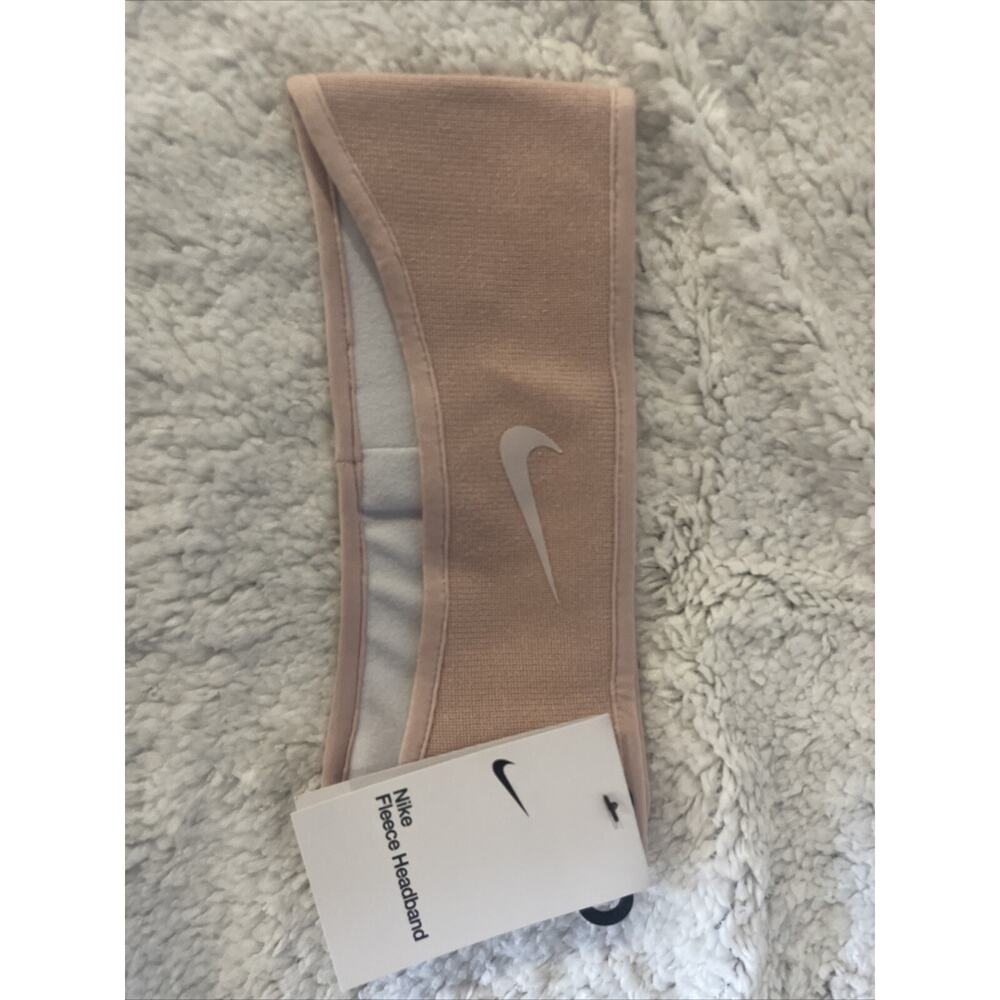 Nike Fleece Headband Unisex Moisture Wicking Double Layer Pink